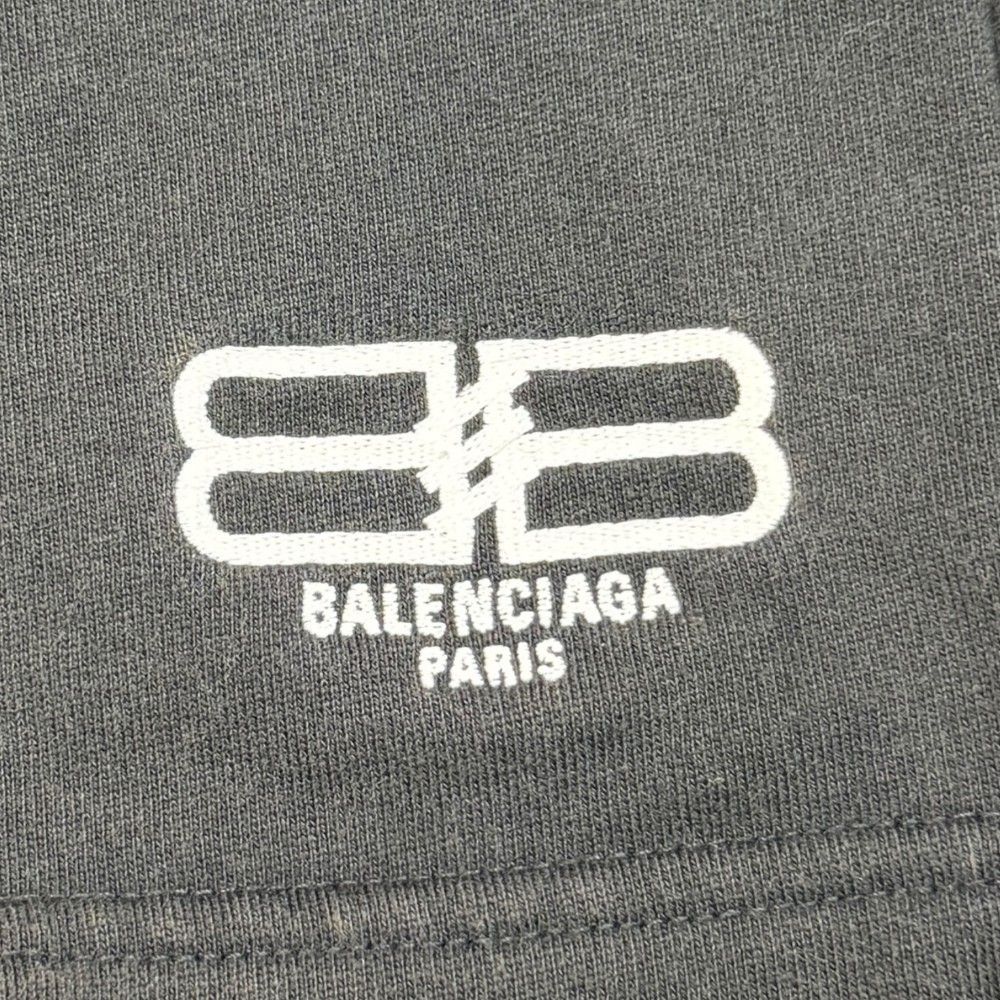 BALENCIAGA BB PARIS ICON スウェットショーツ Mサイズ ブラック