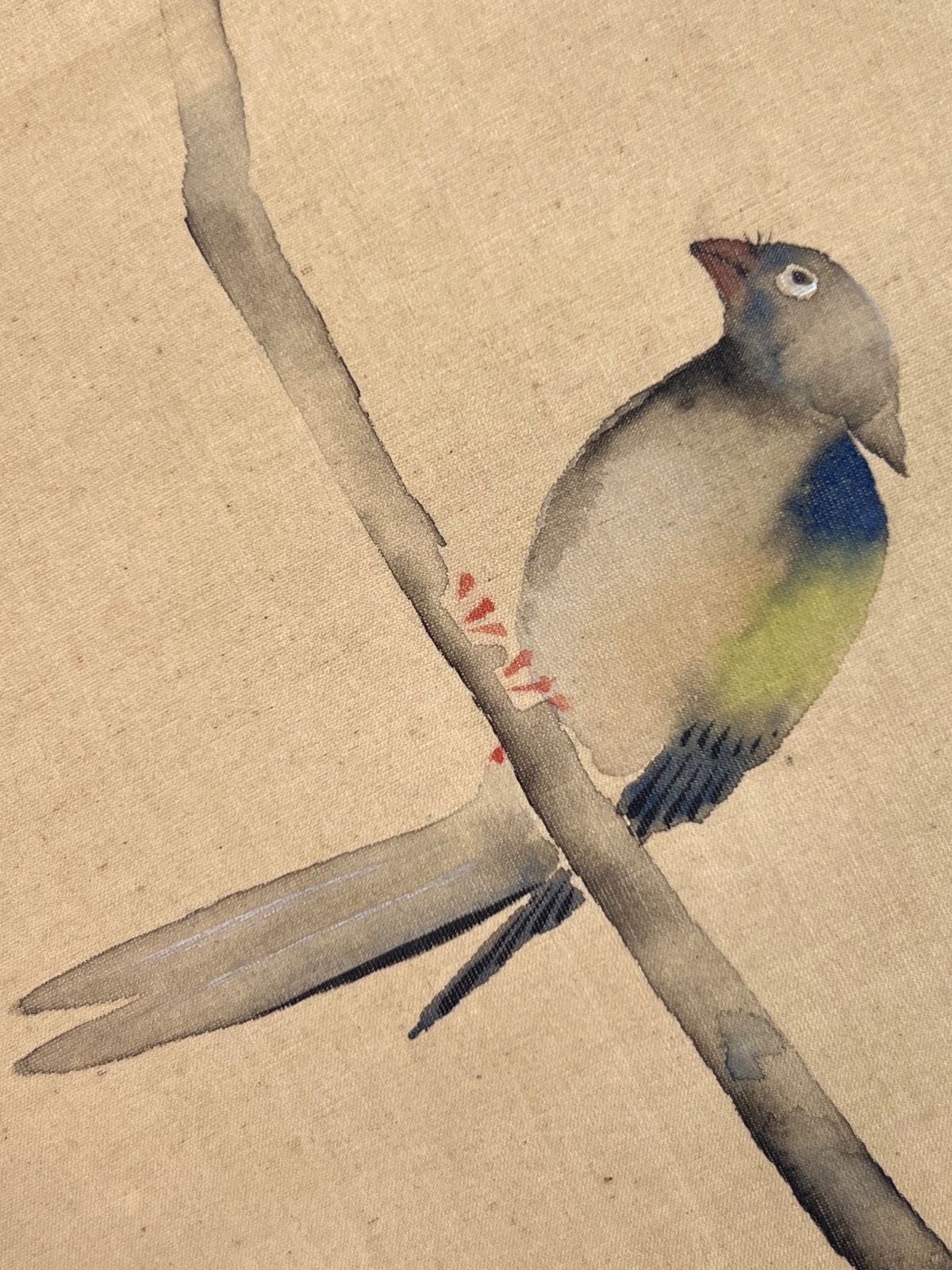 西村五雲 「花鳥」 絹本 肉筆 共箱 小川翠村題 - メルカリ