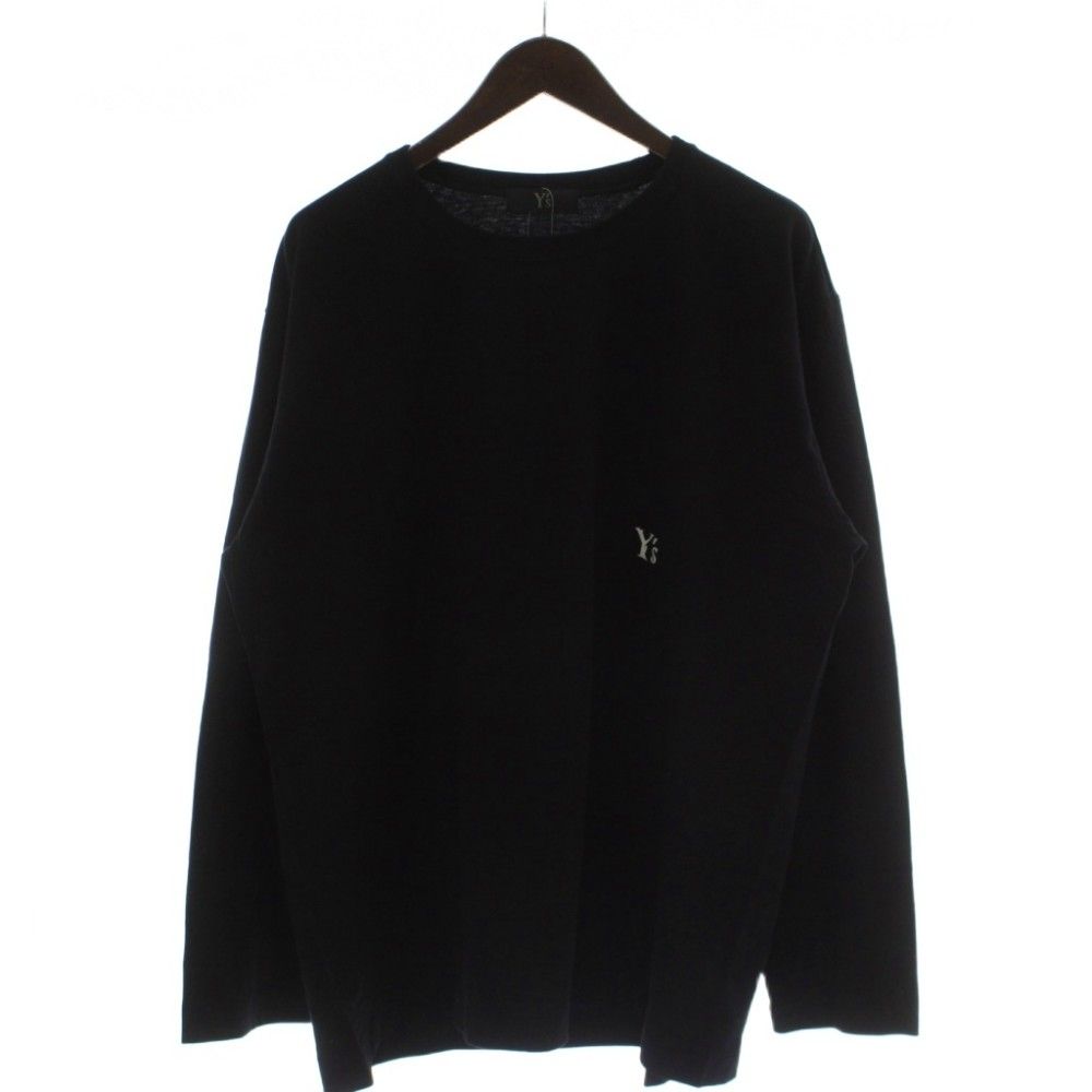 ワイズ Y's Tシャツ カットソー 4 黒 長袖 ワンポイント YK-T52-979 /GG
