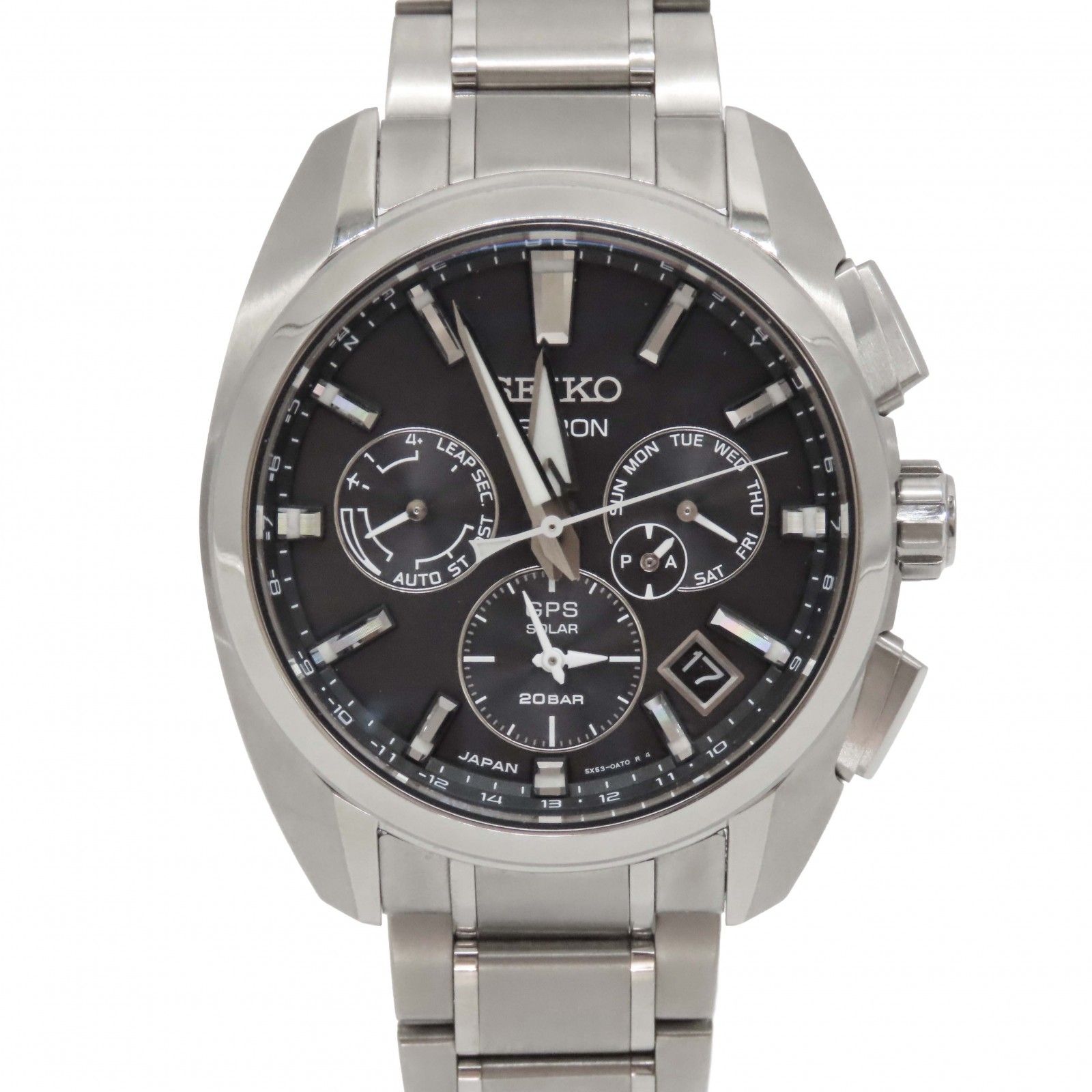 【中古】 SEIKO セイコー SBXC067 5X53-0AV0 アストロン ソーラーGPS電波 チタン 43.0mm ブラック文字盤 メンズ腕時計 人気モデル A2503574 【無料ギフトラッピング承ります】 67,711円