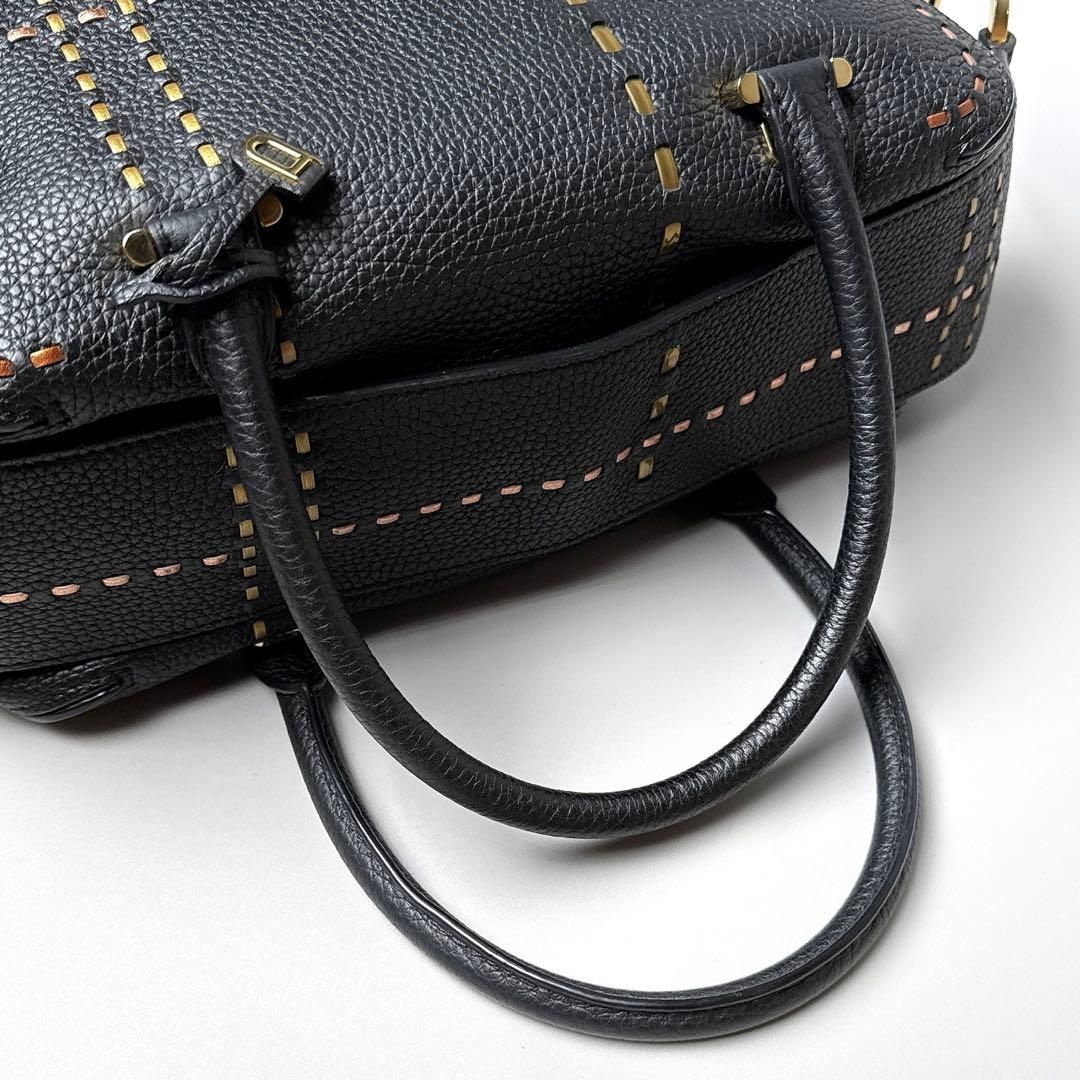 DELVAUX / クールボックスMM ハンドバッグ ブラック レディース