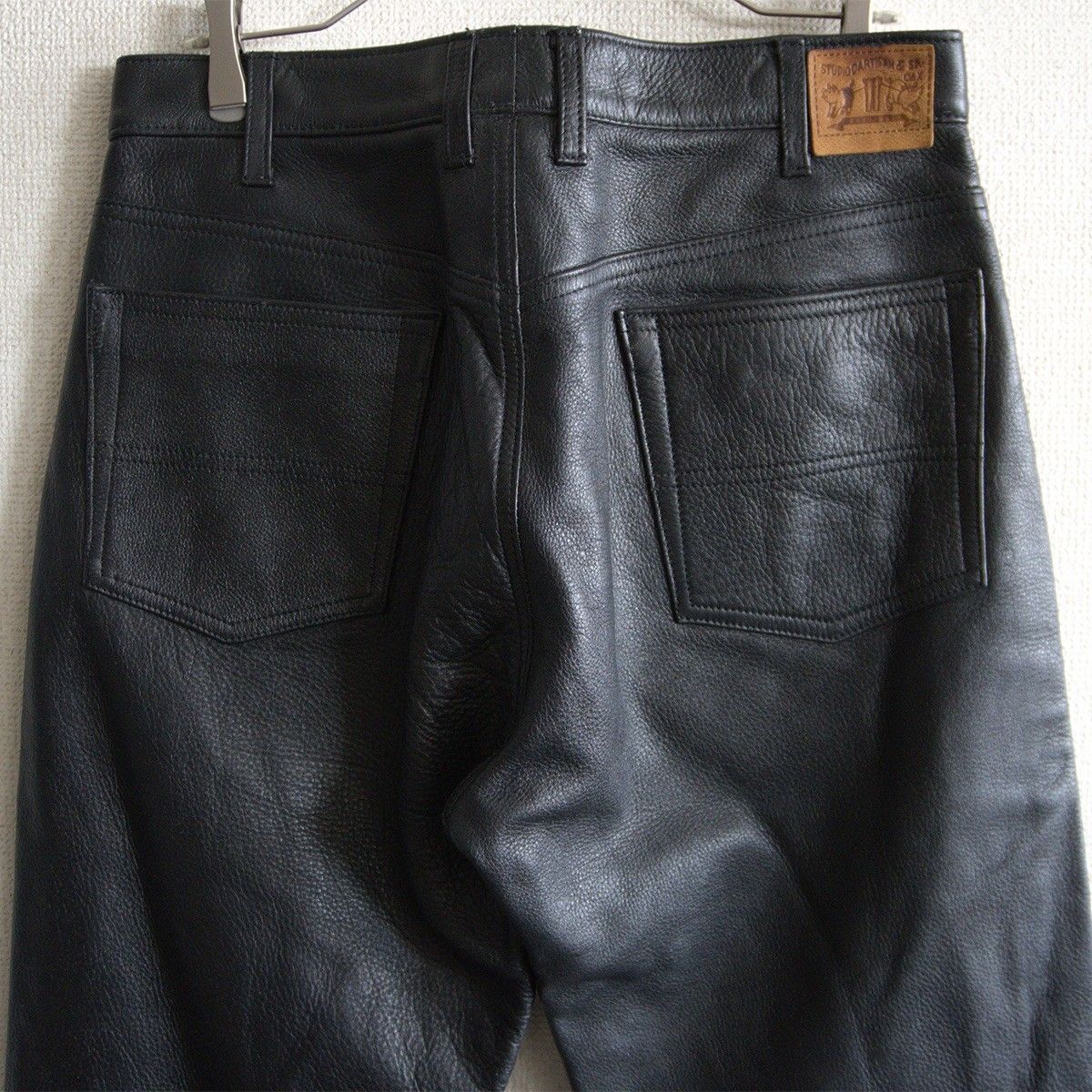 Studio D'ARTISAN レザー 本革 ライディングパンツ M 黒 希少】STUDIO D'ARTISAN【レザー パンツ】ブラック ステュディオ