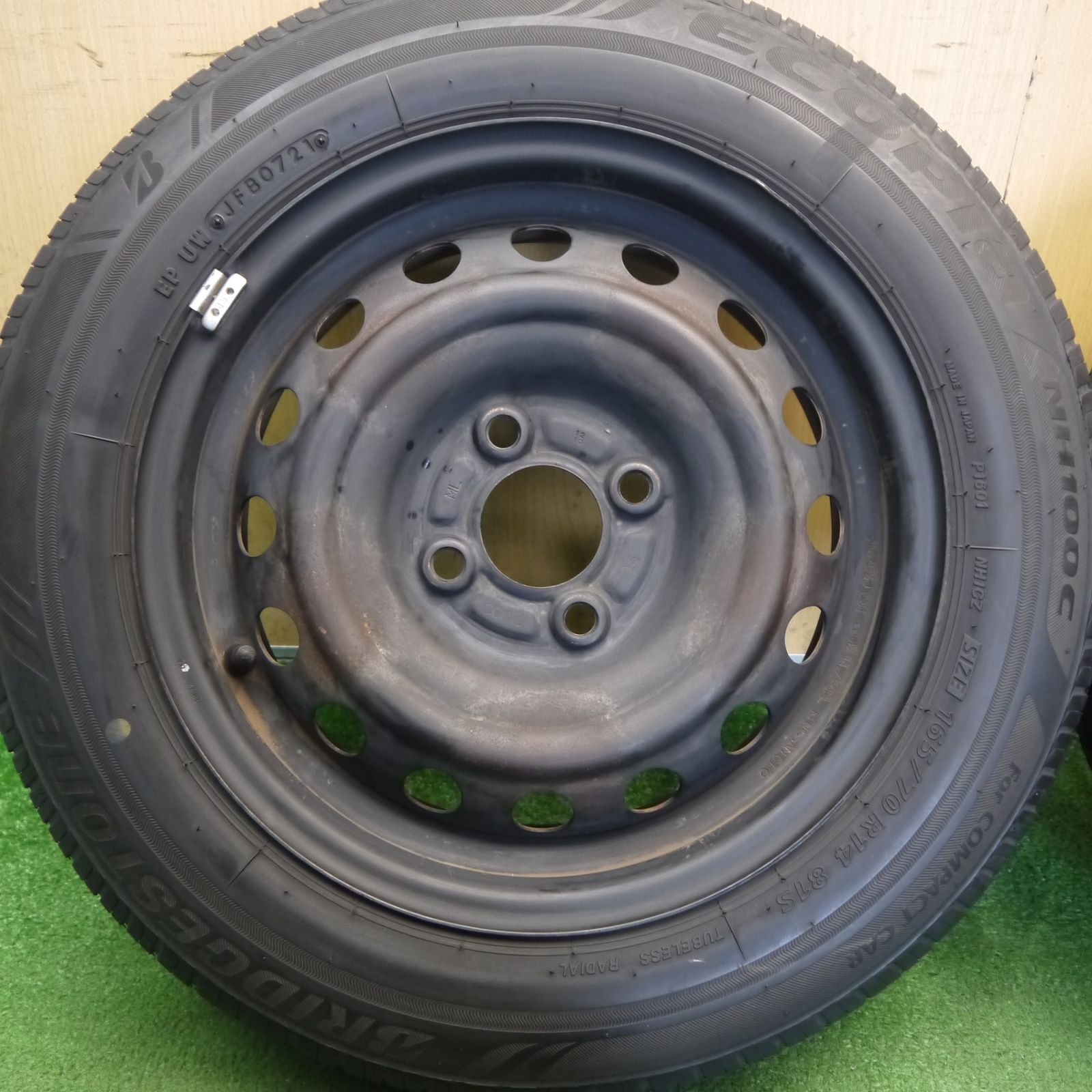 4本価格◎165/70R14 ブリヂストン エコピア NH100C スチール ホイール