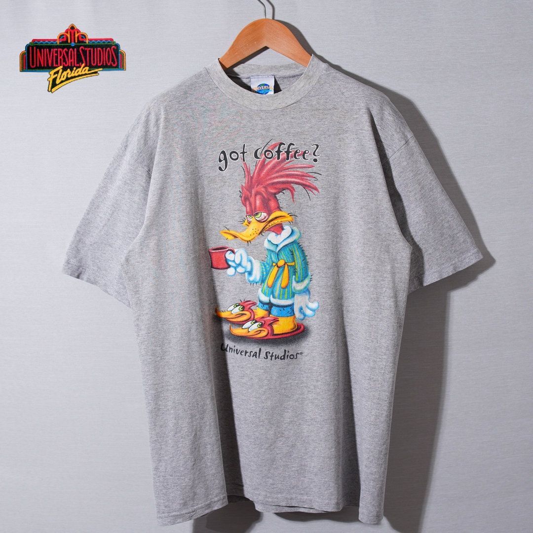 90s スペイン製 ウッディ ウッドペッカー Woody Woodpecker Tシャツ L
