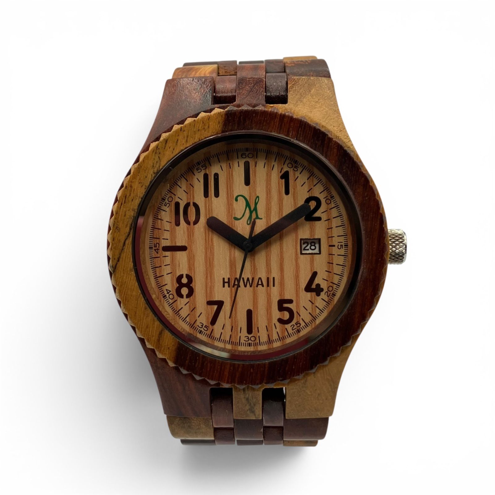 Martin & MacArthur Tense 木製腕時計 カナダ製 yu/7.20/8】Martin & MacArthur × TENSE コラボ 木製腕時計 ハワイアン