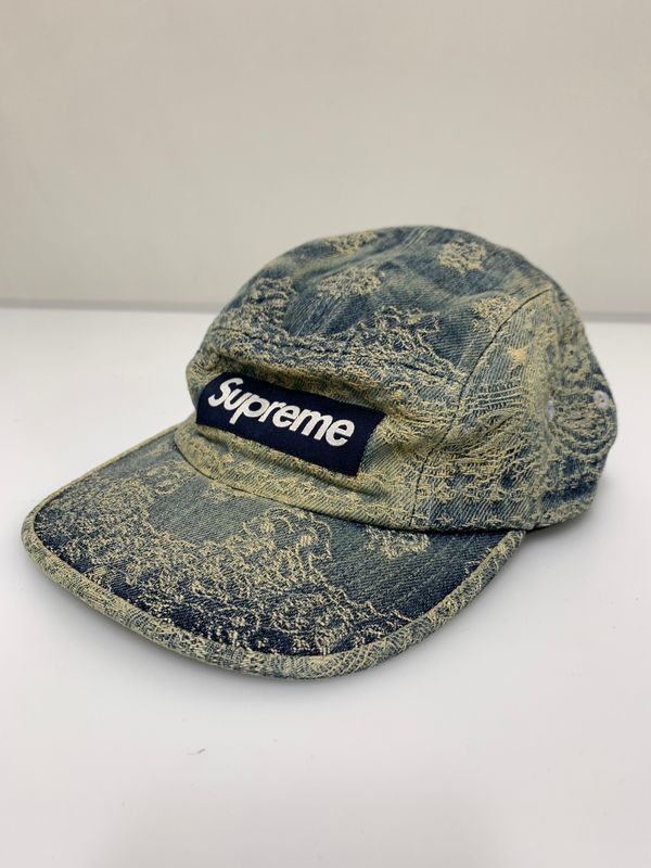 【中古品】 SUPREME シュプリーム 25SS BANDANA JACQUARD DENIM CAMP CAP バンダナ ジャカード デニム キャンプ キャップ 帽子 【185-260723-em-18-min】 7,245円
