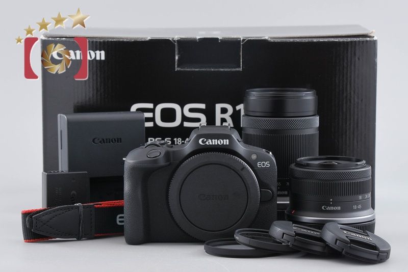 【中古】Canon キヤノン EOS R100 ダブルズームキット シャッター回数僅少 元箱付き