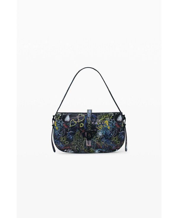 デジグアル レディース バッグ Desigual Womens Grafitti studio bag Black ブラック