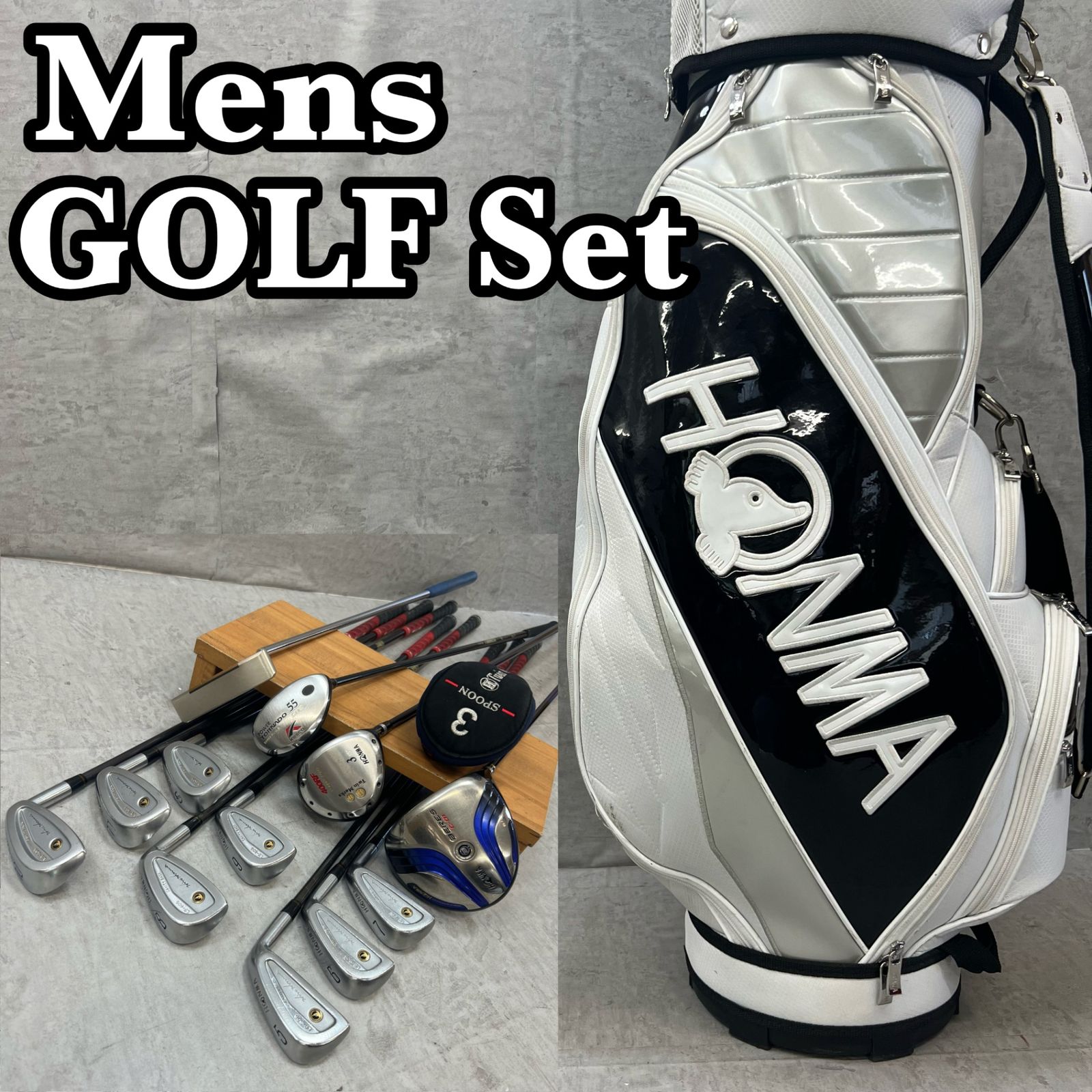 ホンマゴルフ キャスコ メンズ クラブセット 12本 右利き用 カーボン R キャディバッグ付 HONMA GOLF Kasco