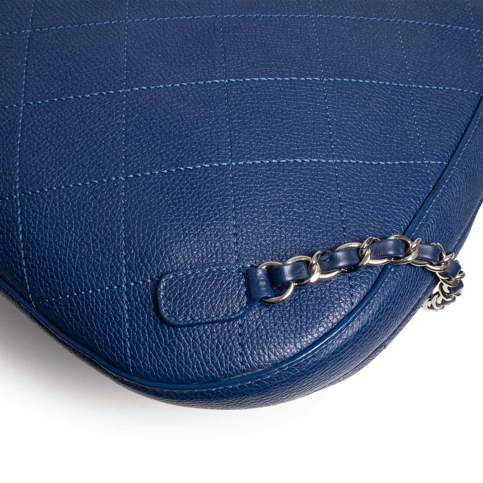 CHANEL シャネル リュック デイパック マトラッセ ココマークネイビー系 シャネル マトラッセ ドローストリング チェーン バックパック グレ