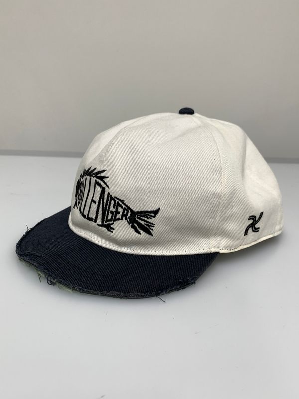 現状渡し品】 CHALLENGER チャレンジャー FISH LOGO CAP 初期 ツバ切り