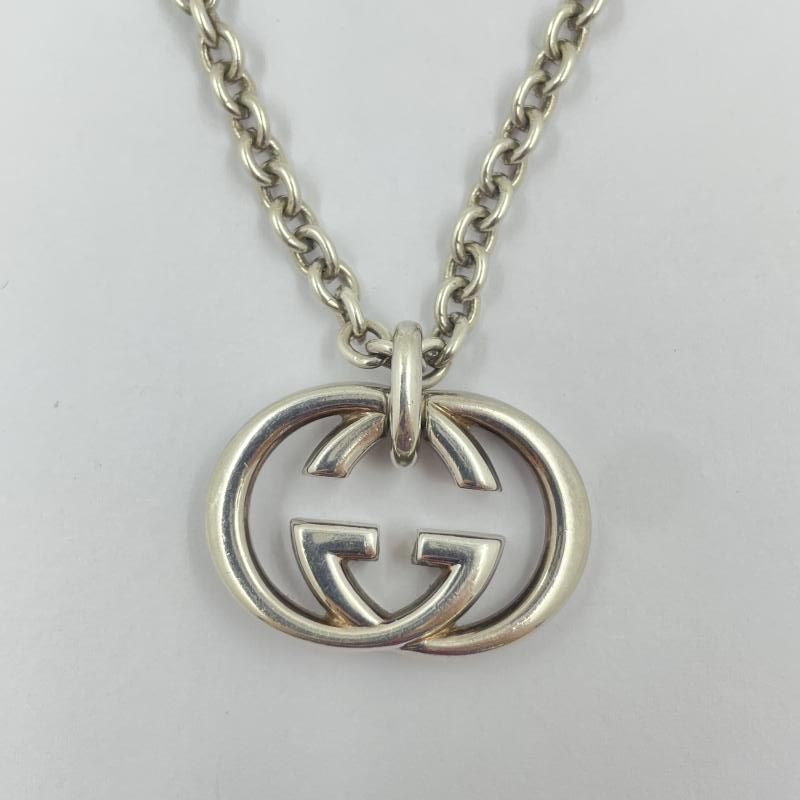 中古】GUCCI インターロッキングG ネックレス シルバー925 グッチ[24