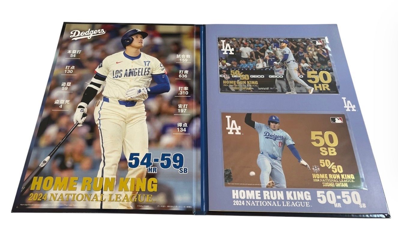 極美品】大谷翔平 2024 NL本塁打王＆50-50記念 プレミアムフレーム切手