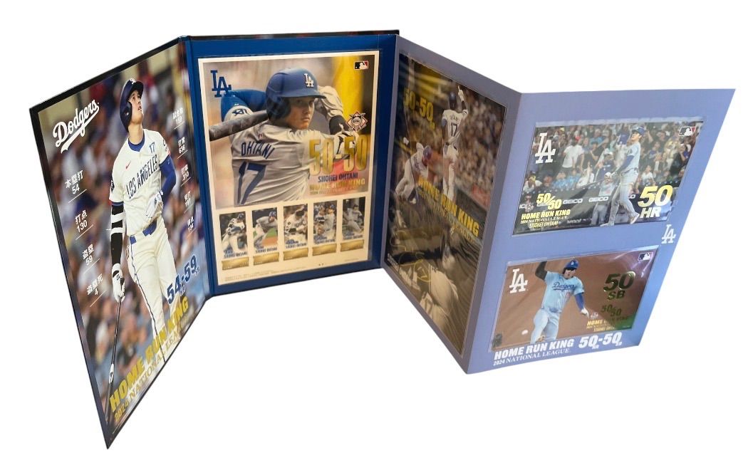 極美品】大谷翔平 2024 NL本塁打王＆50-50記念 プレミアムフレーム切手