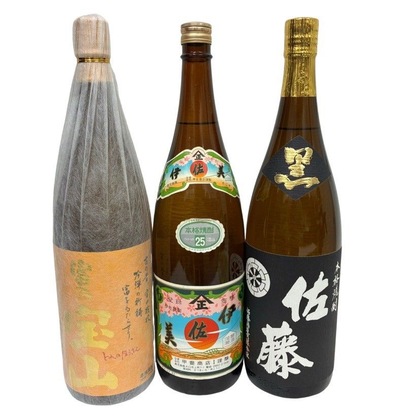 焼酎 3本セット 富乃宝山 / 佐藤 黒 / 伊佐美 1800ml 25度 まとめ売り