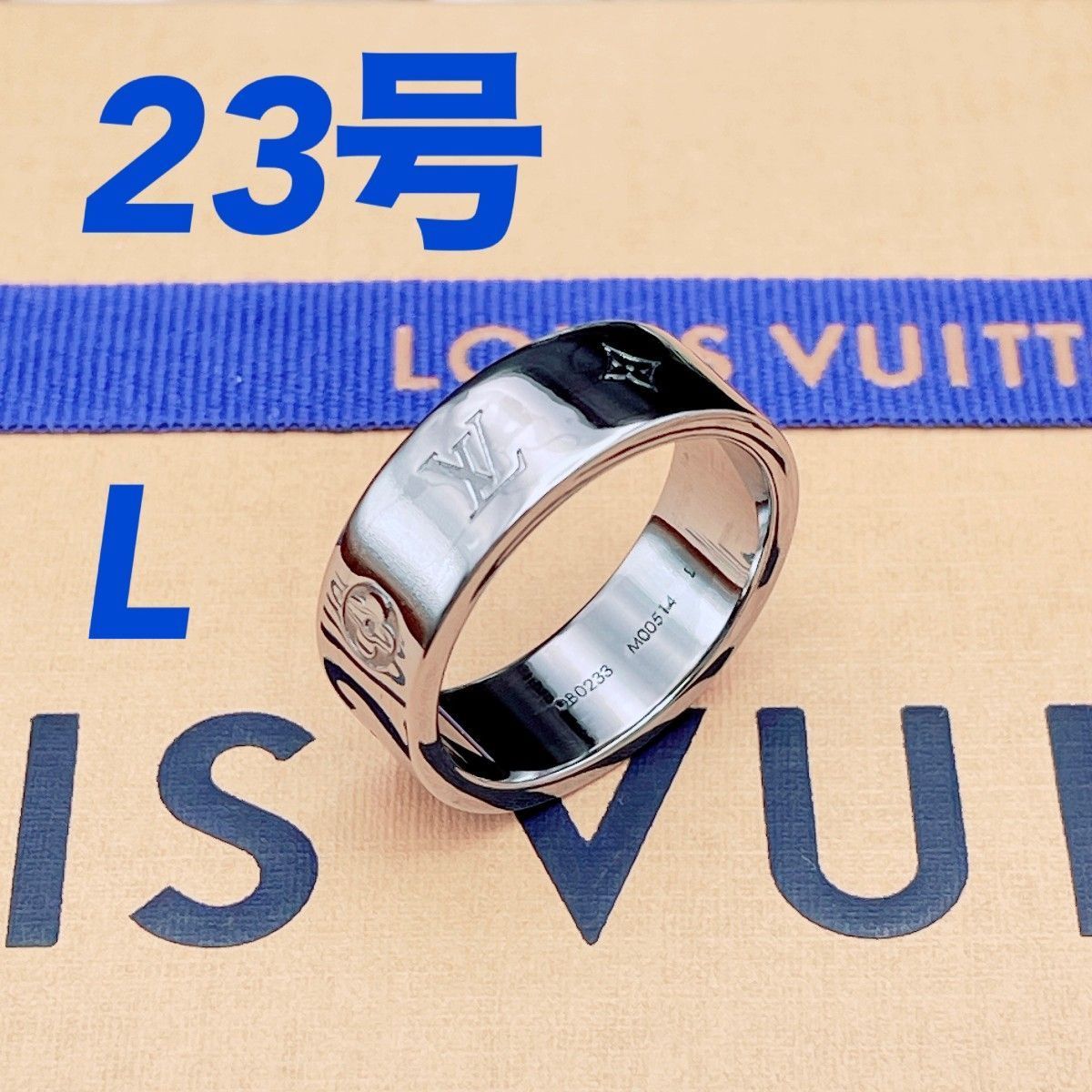 ◇ルイヴィトン◇新品仕上済 LOUIS VUITTON M00514 LV インスティンクト リング 指輪 ブランド OB0233