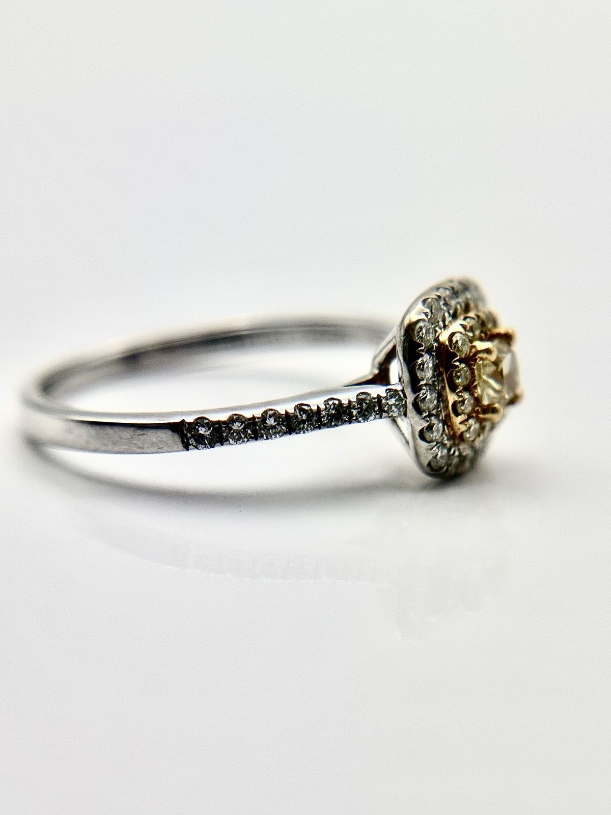 K18WGダイヤモンドリング 0.150ct/0.280ct