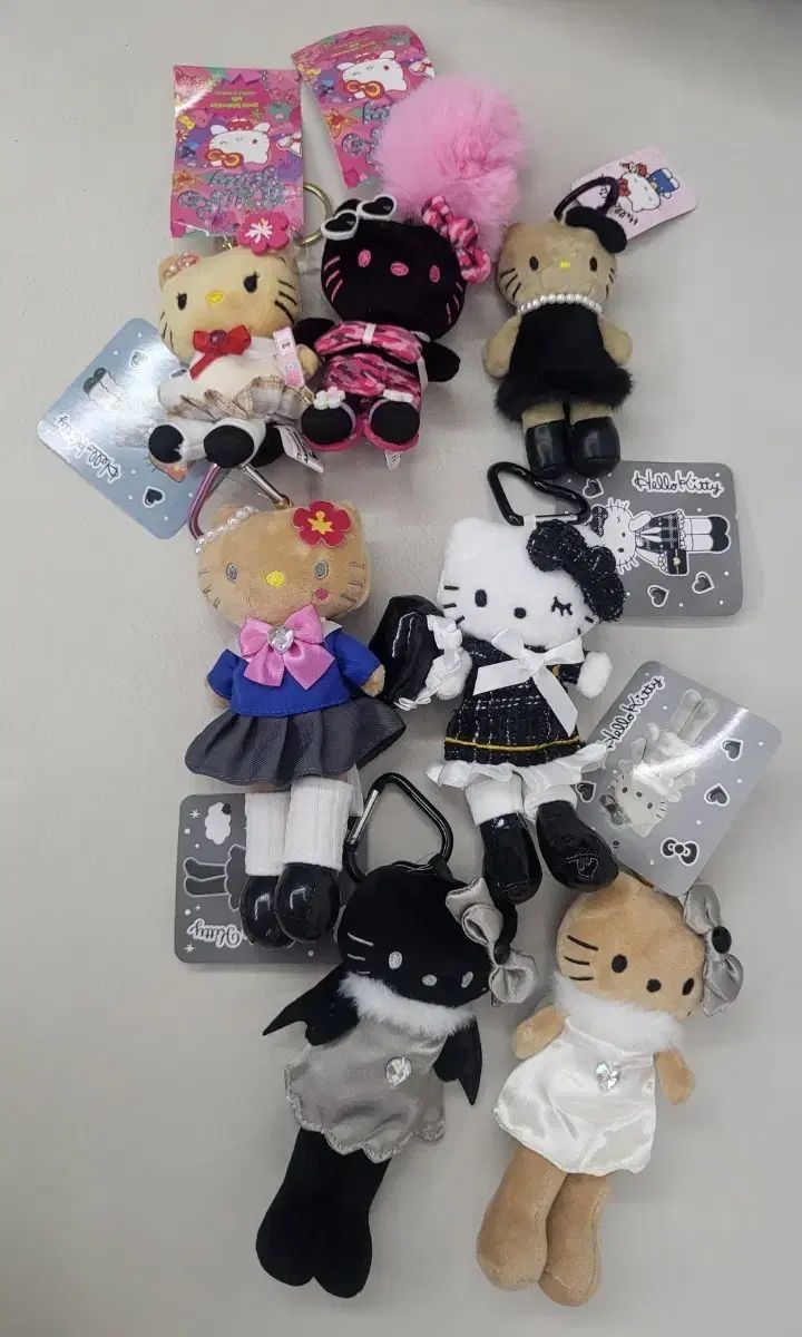 ハローキティ ぬいぐるみ キーホルダー 7個 まとめ