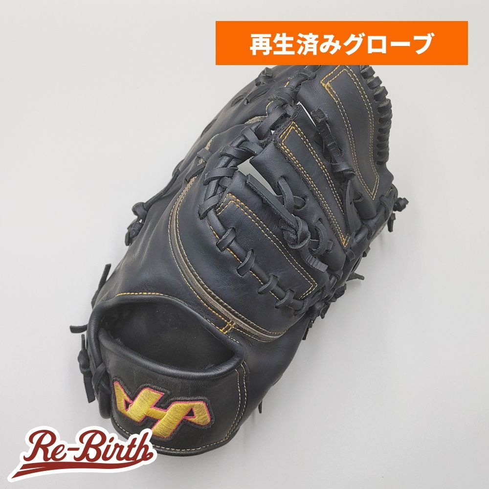 【クリーニング済み 】 ハタケヤマ 軟式用 ファーストミット 型付け済み (hatakeyama グラブ)[WE1725]