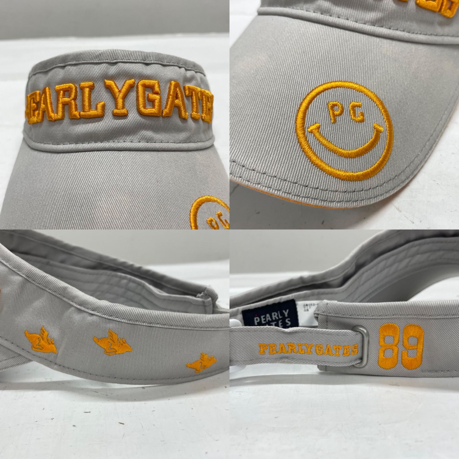3点セット！【USED】PEARLY GATES パーリーゲイツ 綿 サンバイザー