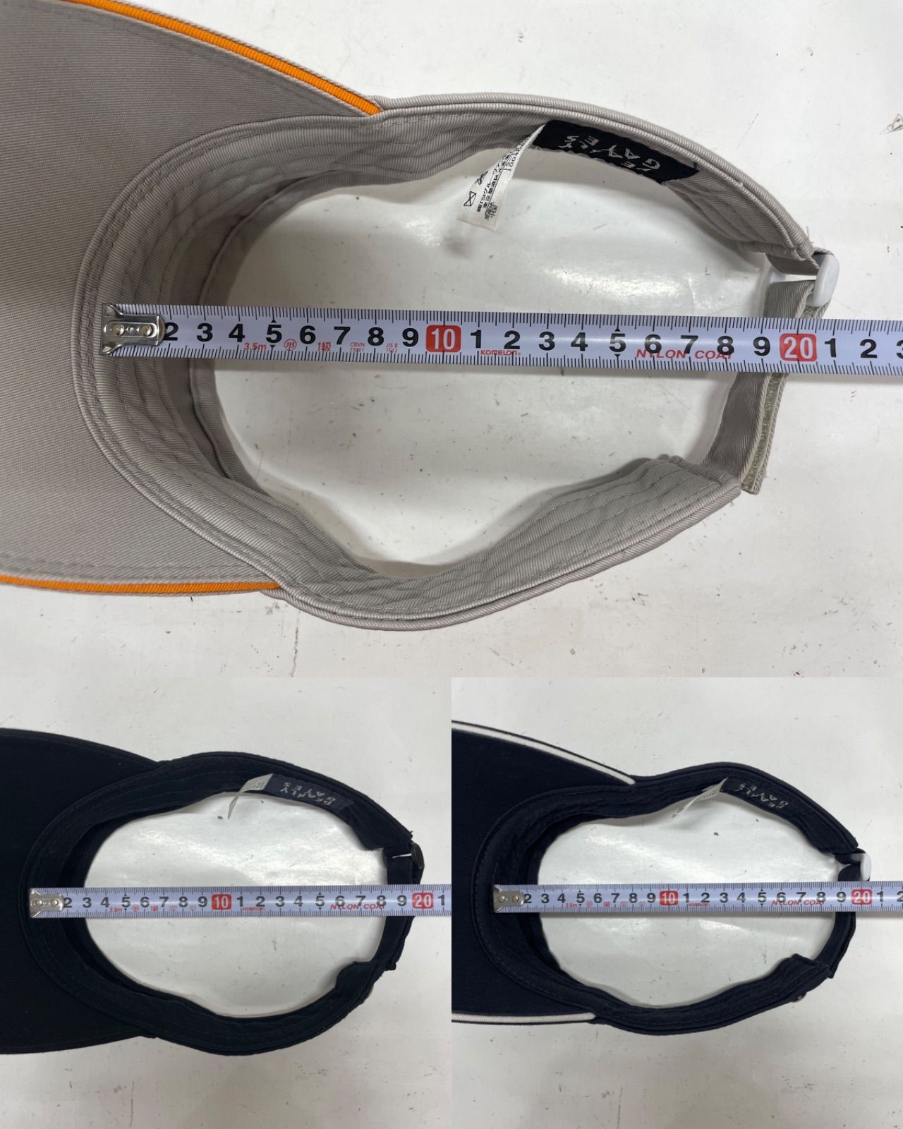 3点セット！【USED】PEARLY GATES パーリーゲイツ 綿 サンバイザー