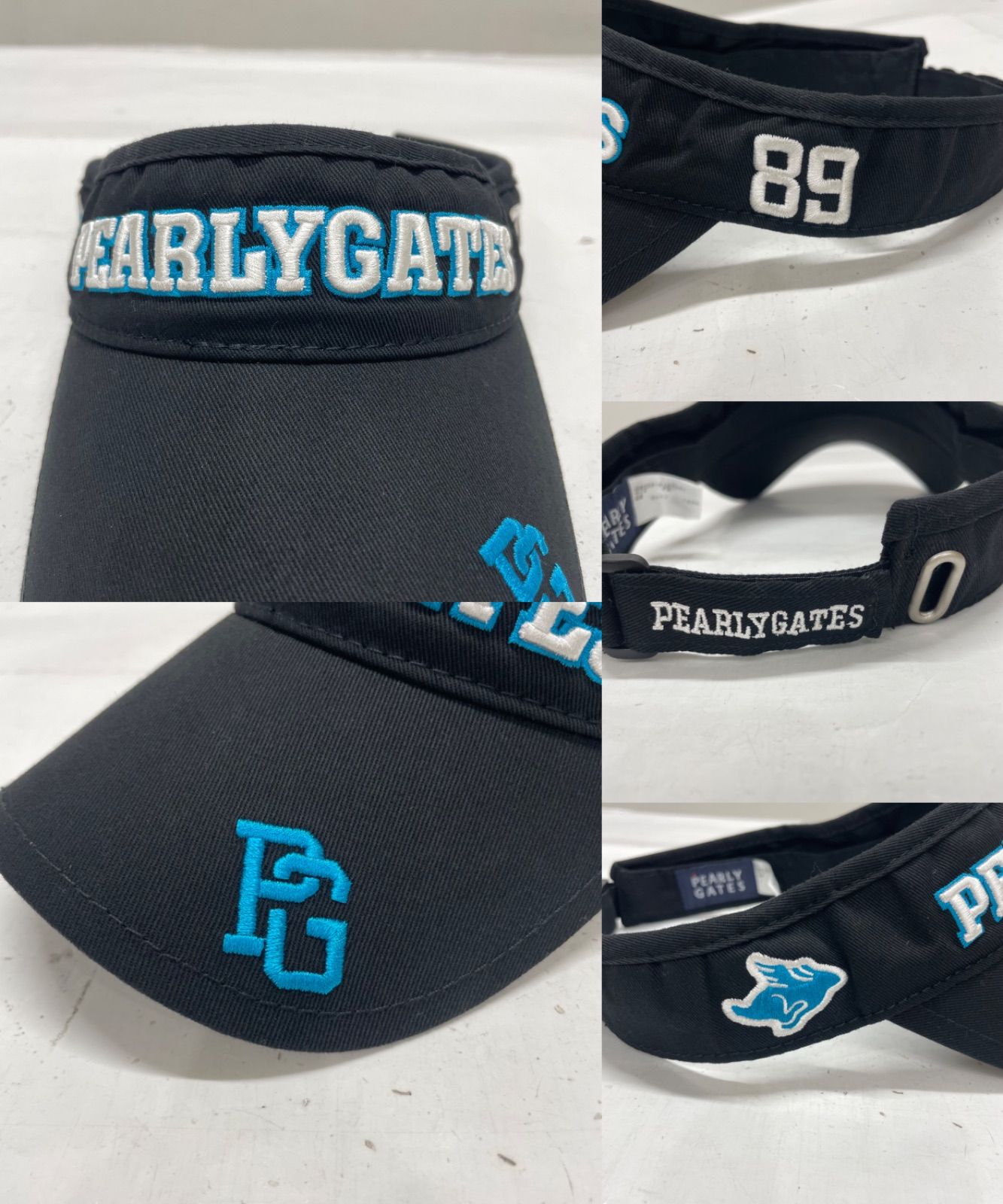 3点セット！【USED】PEARLY GATES パーリーゲイツ 綿 サンバイザー