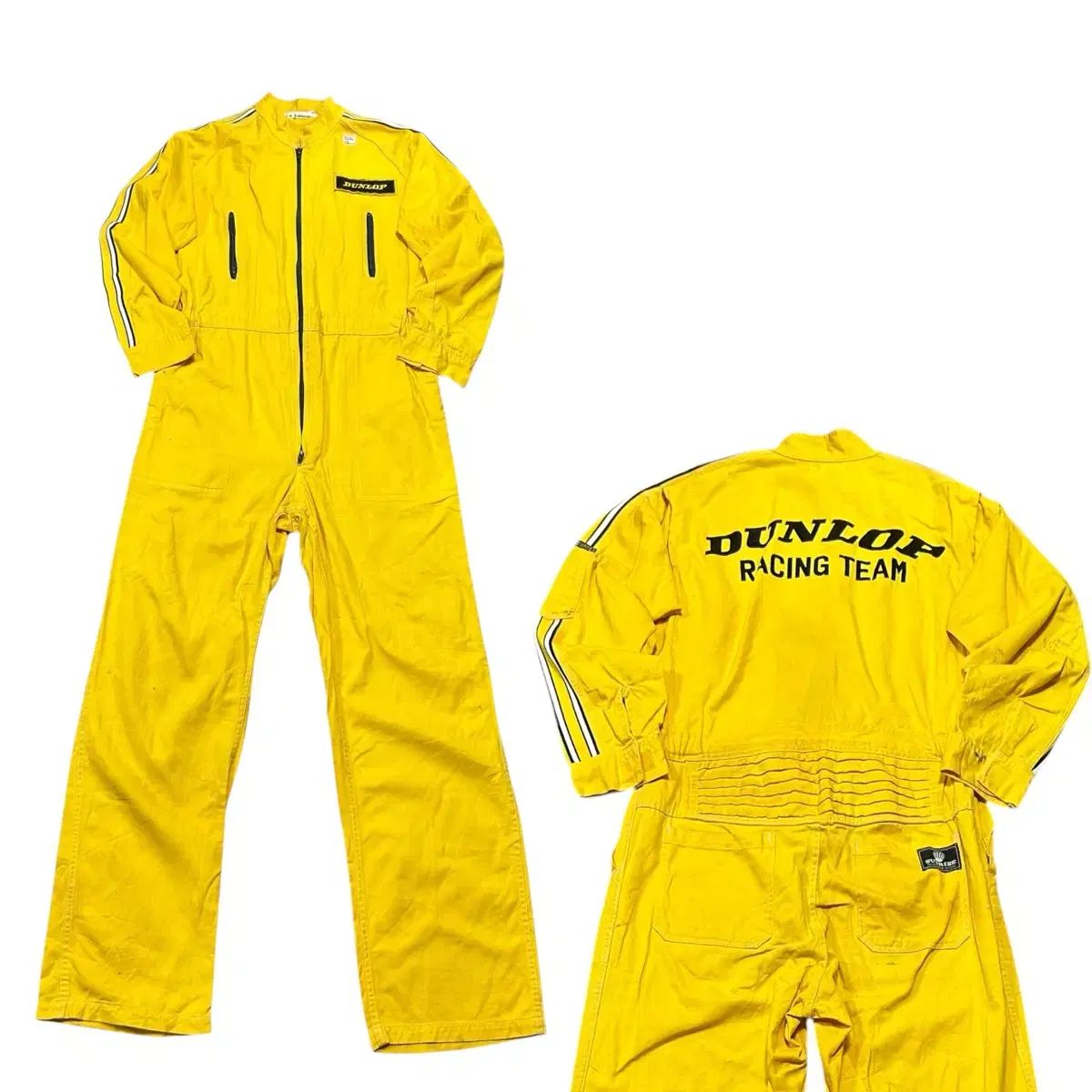 (即配) DUNLOP ダンロップ レーシング チーム ビックロゴ コットン オールインワン ジャンプスーツ