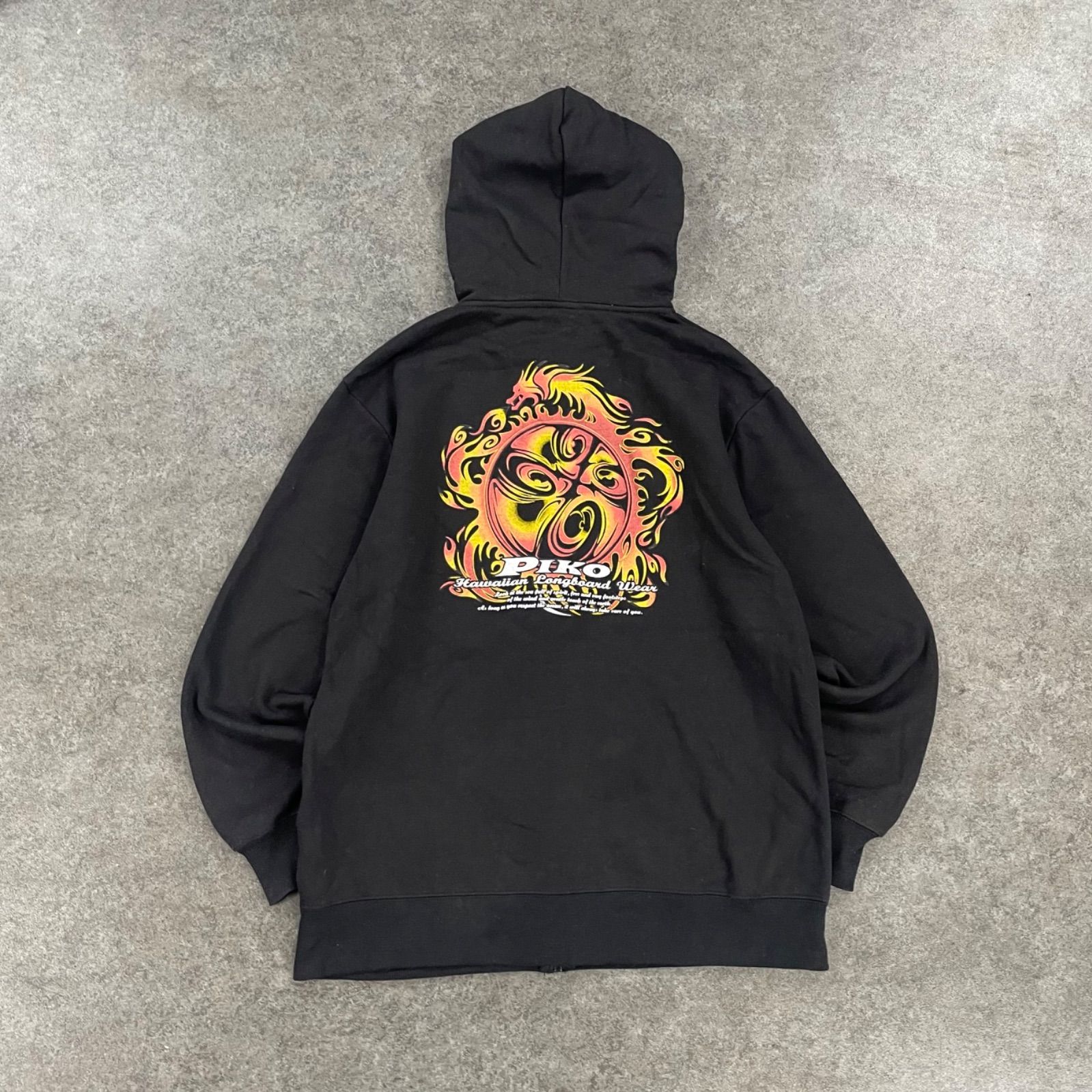 即完売品❗️限定カラー Tokyo Wash Club ビッグロゴ パーカー archive 2000's PIKO Logo Printed Hoodie ピコ スウェット パーカー