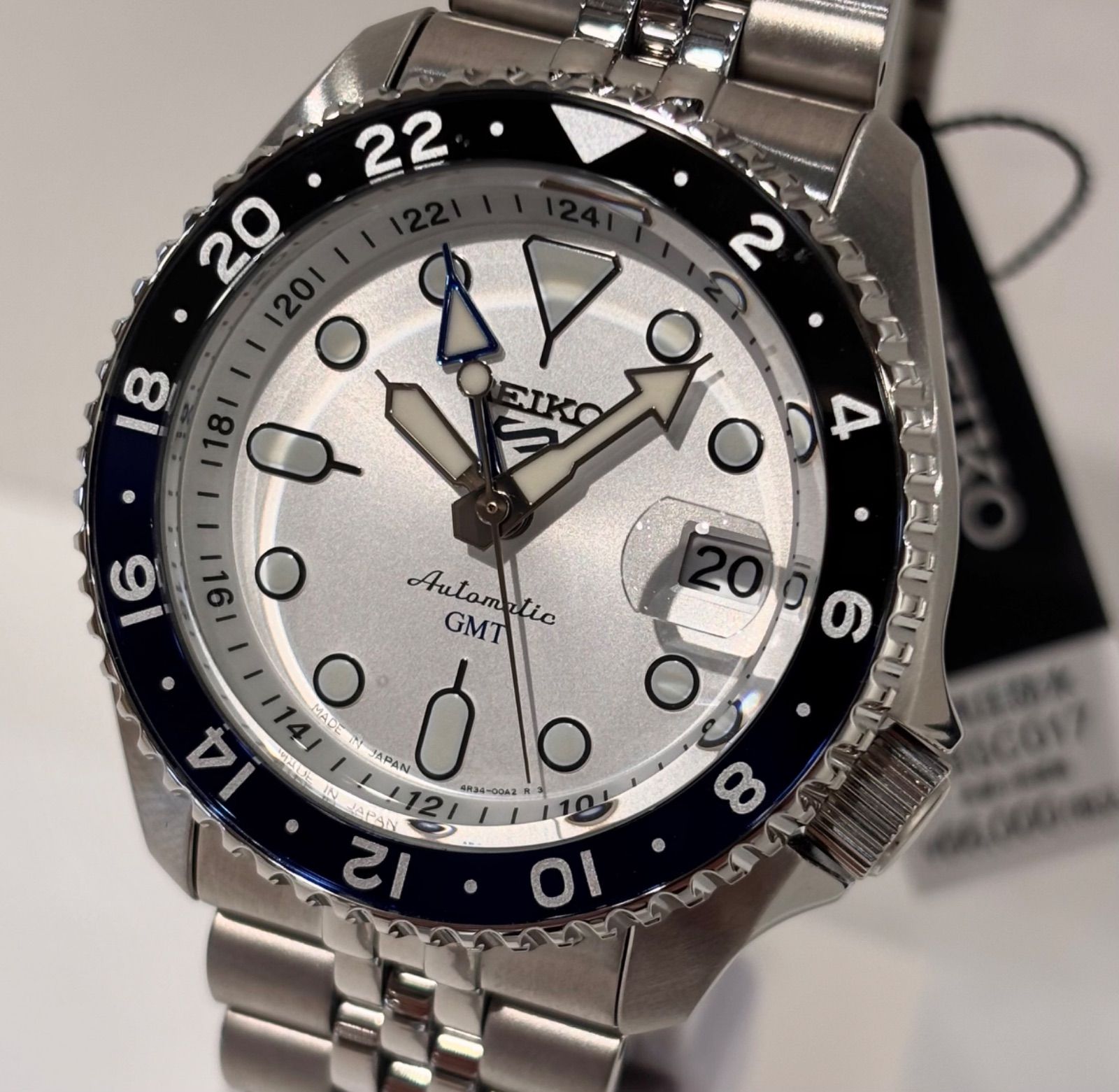 メンズ 新品 正規品 SEIKO セイコー 5スポーツ GMT SBSC017 自動巻