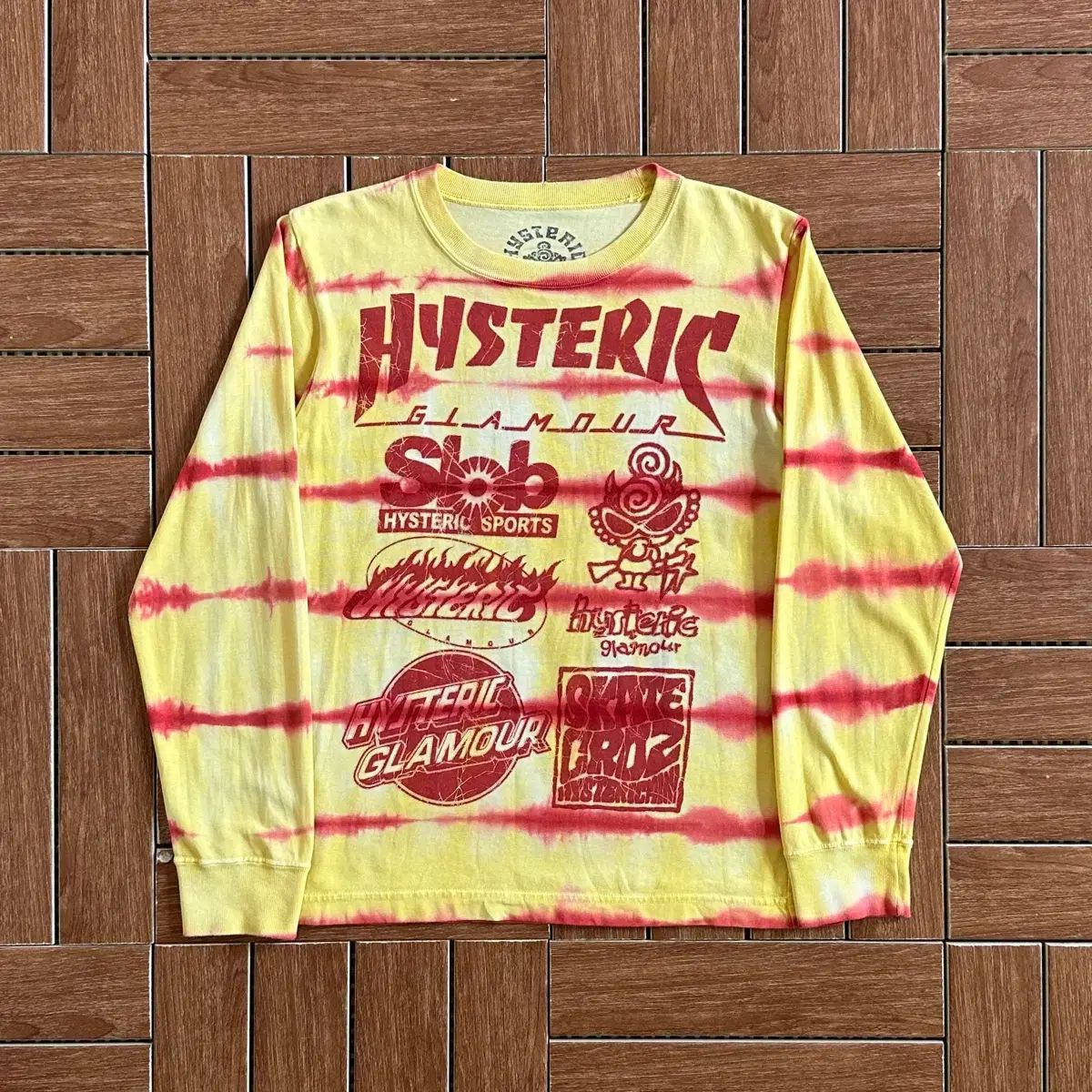 HYSTERIC GLAMOUR ヒステリックグラマー ミニ タイダイ ロングスリーブ 長袖Tシャツ 140