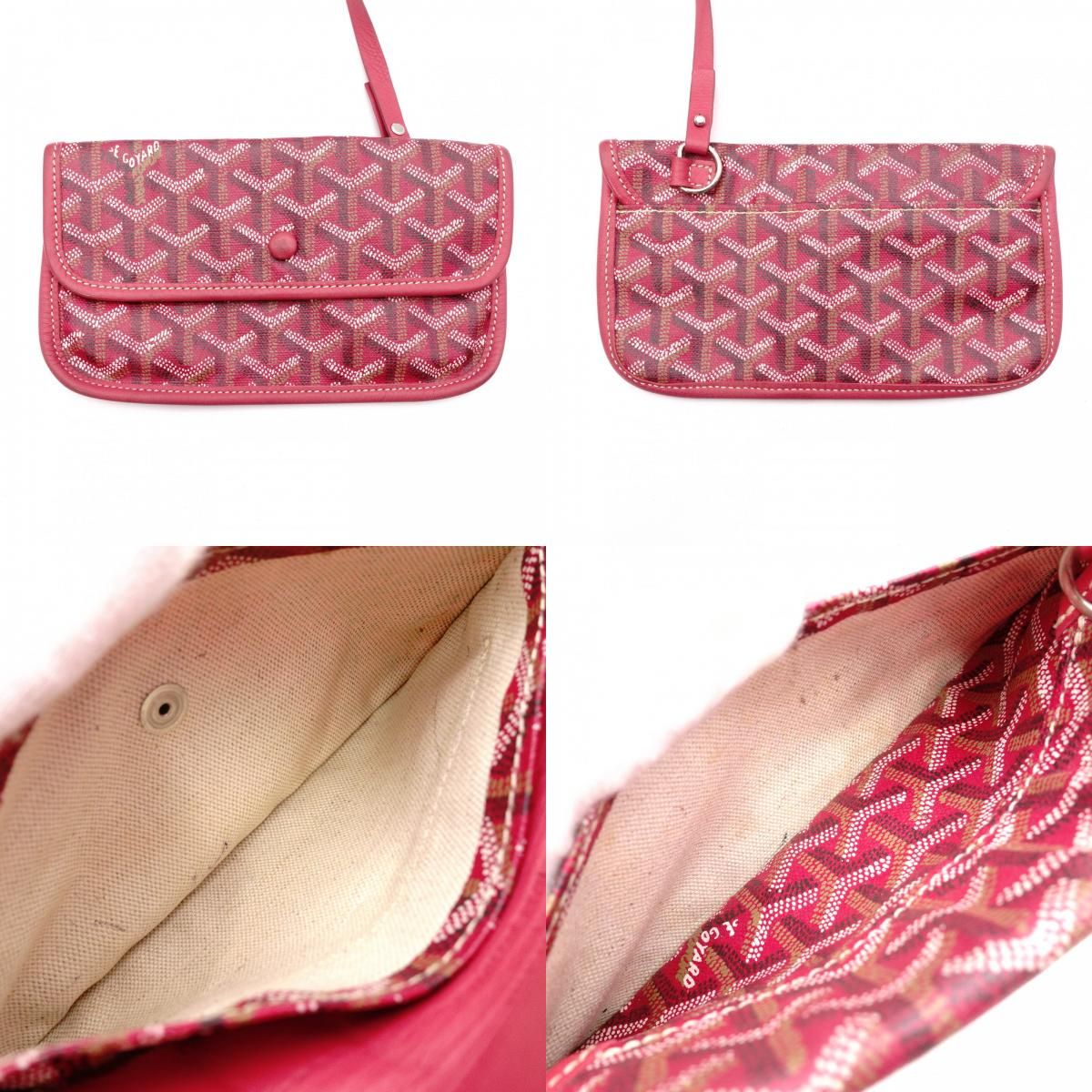 GOYARD ゴヤール サンルイ PM トートバッグ/PVC/レザー レッド系