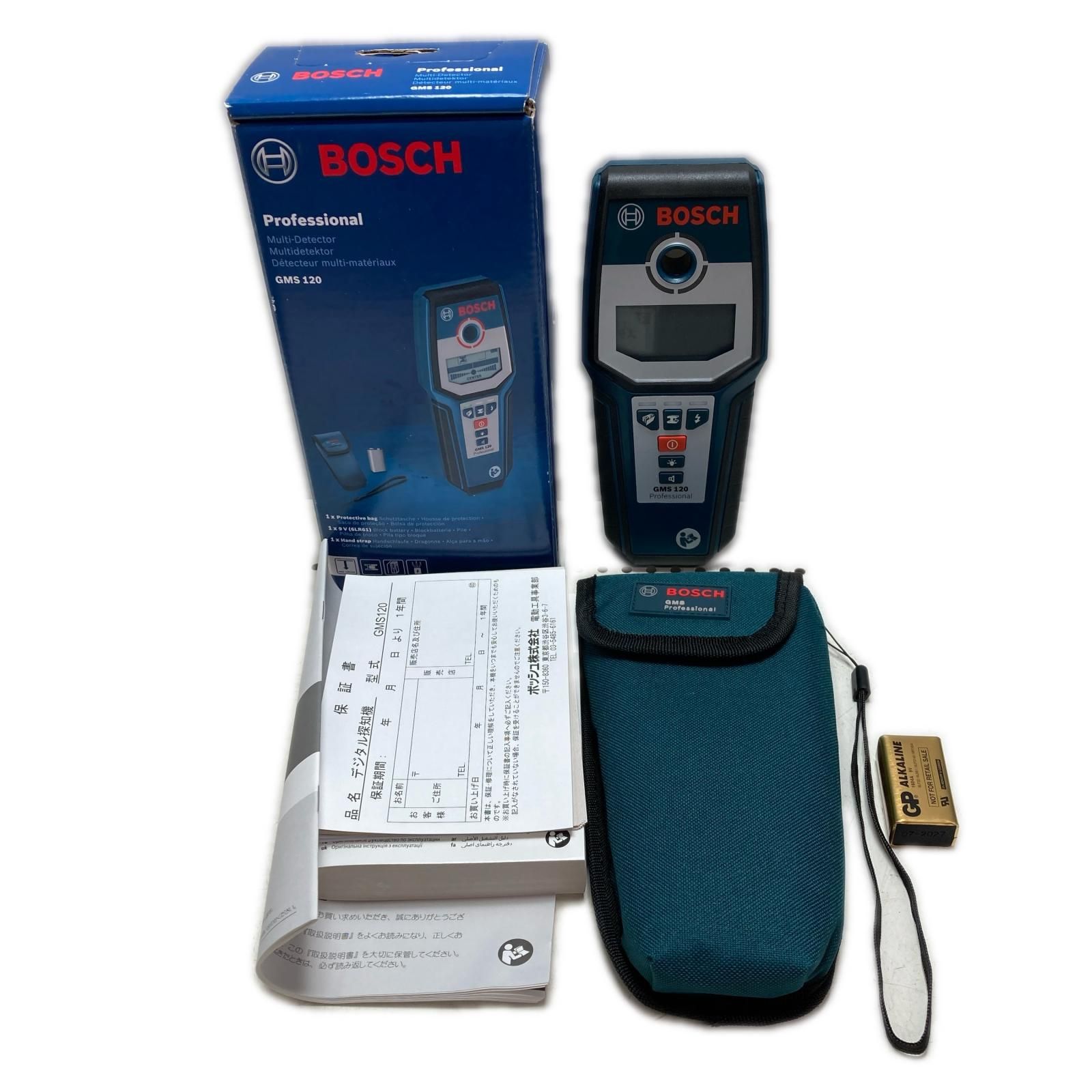 BOSCH ボッシュ 探知機 付属品完備 GMS120 ネイビー BOSCH ボッシュ 探知機 付属品完備 GMS120 ネイビー - メルカリ