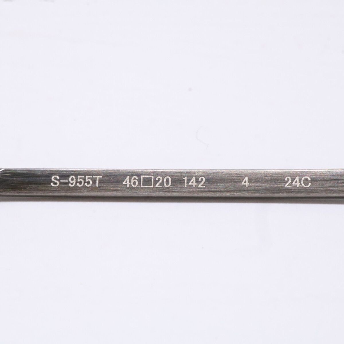 999.9 フォーナインズ 【新品同様】S-955T チタン メタルフレーム 逆R