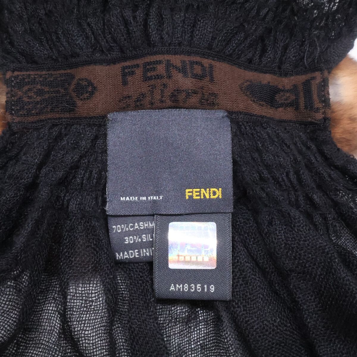 FENDI フェンディ ミンクファー付 カシミヤ/シルク - メルカリ
