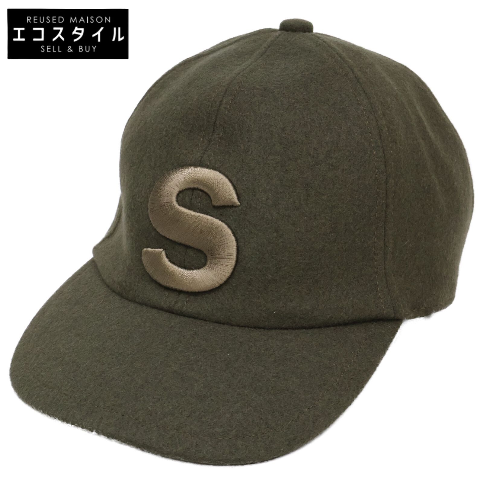 sacai　サカイ　【美品】20AW 20-0136S Wool Melton Cap Sロゴ刺繍 メルトンキャップ　3 13,980円