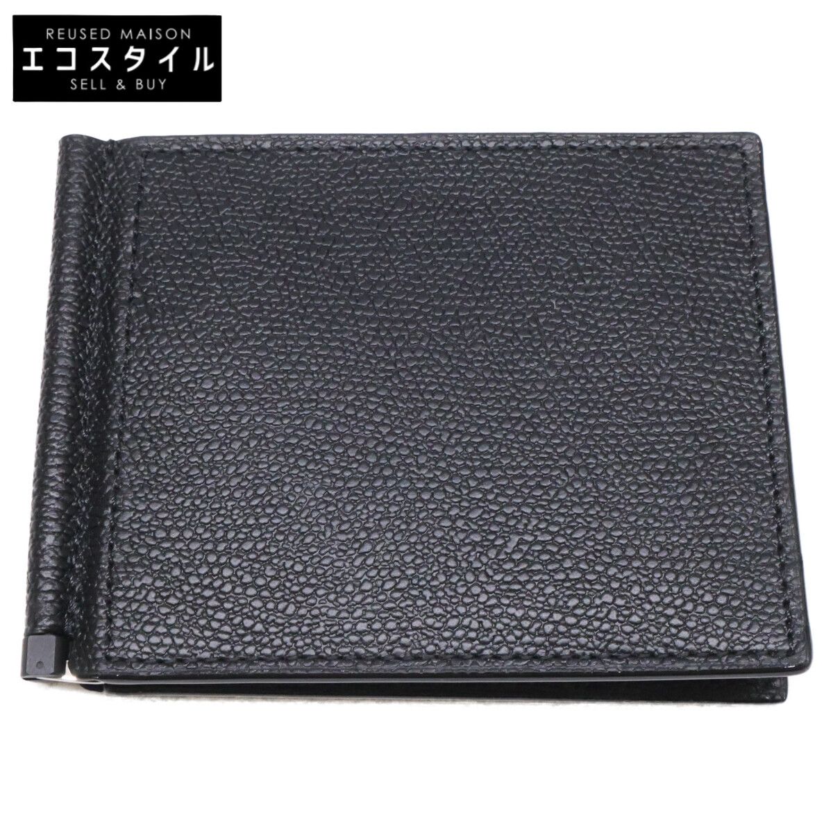 Valextra　ヴァレクストラ　【新品同様】SGSR0080028LRLWG99 マネークリップ付き 二つ折り財布