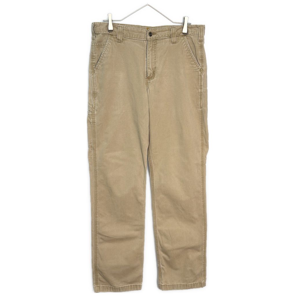 Carhartt カーハート ダック ワークパンツ ベージュ(メンズ W34 L32)中古 古着 Y6406