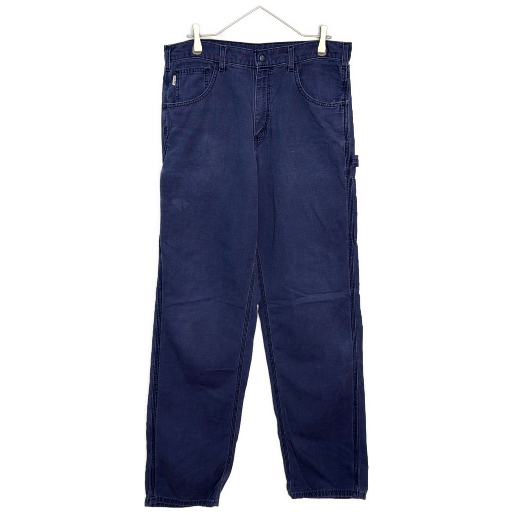 Carhartt FR カーハートFR ダック ペインターパンツ ネイビー(メンズ XL相当)中古 古着 Y6410