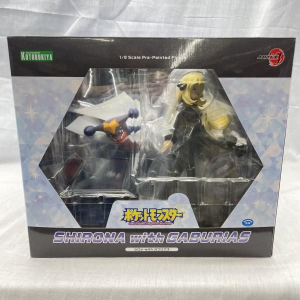 中古】未開)コトブキヤ ARTFX J シロナ with ガブリアス 1/8[91