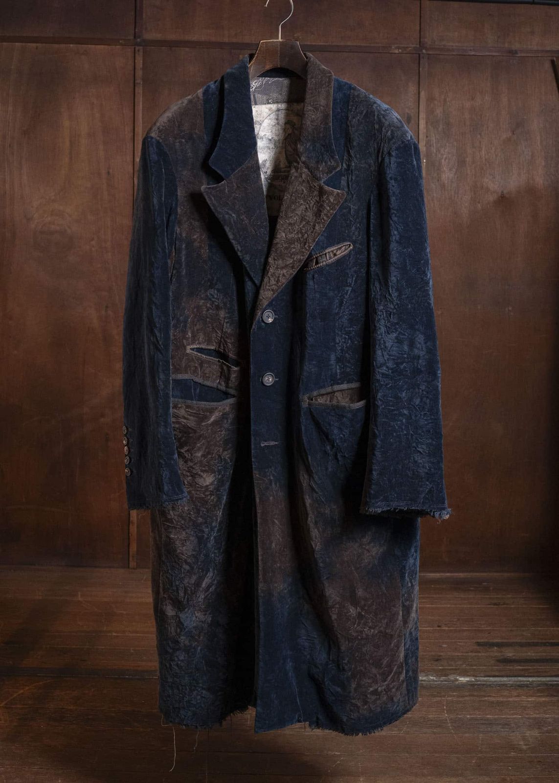 ZIGGY CHEN ジギーチェン 25AW ベルベットロングコート ステンカラ 144,375円