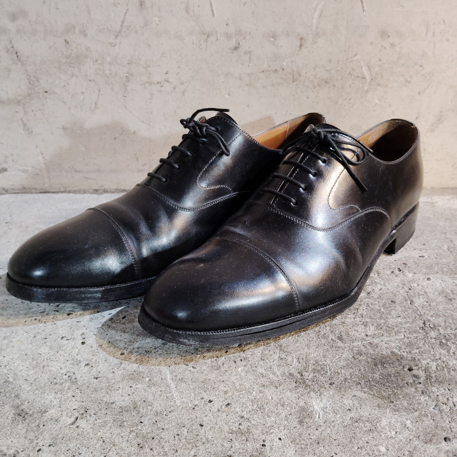 YANKO 14691 ストレートチップ レザーシューズ ブラック 27cm ヤンコ