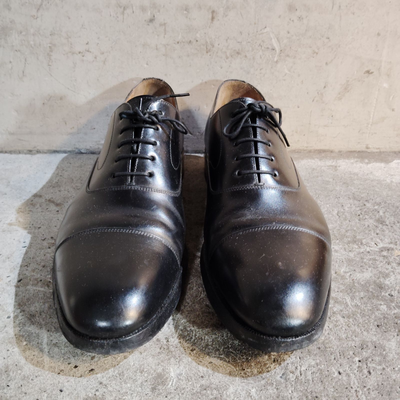 YANKO 14691 ストレートチップ レザーシューズ ブラック 27cm ヤンコ