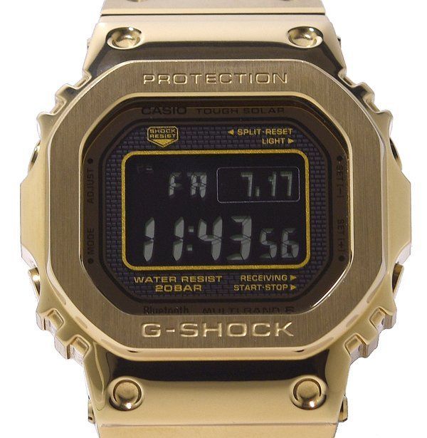 箱保付 美品 CASIO カシオ G-SHOCK ジーショック GMW-B5000GD-9JF Bluetooth対応 フルメタル 電波ソーラー メンズ