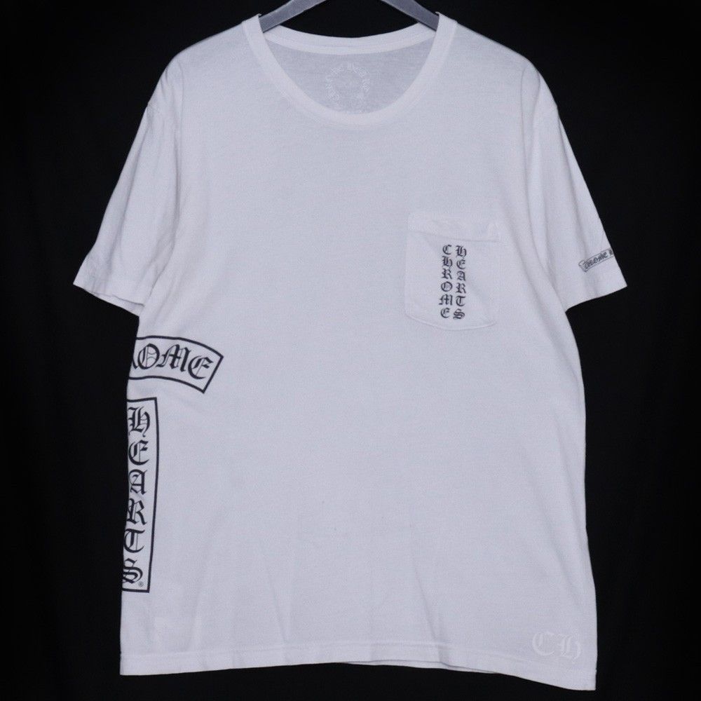 CHROME HEARTS サイドTバー ホースシュー ポケットTシャツ Lサイズ