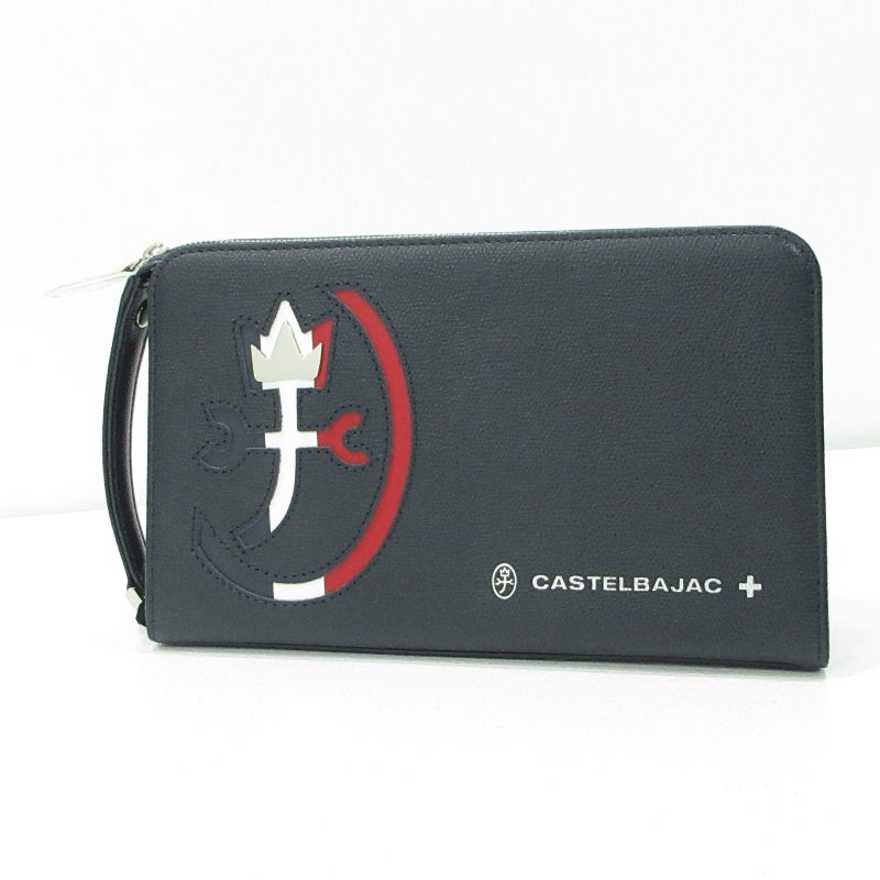 【三重本店】 中古 CASTEL BAJAC | カステルバジャック セカンドバッグ クラッチバッグ CARNET カルネ 032211 レザー 牛革 クロ（ブラック） 【121】 三重本店】 中古 CASTEL BAJAC | カステルバジャック セカンドバッグ