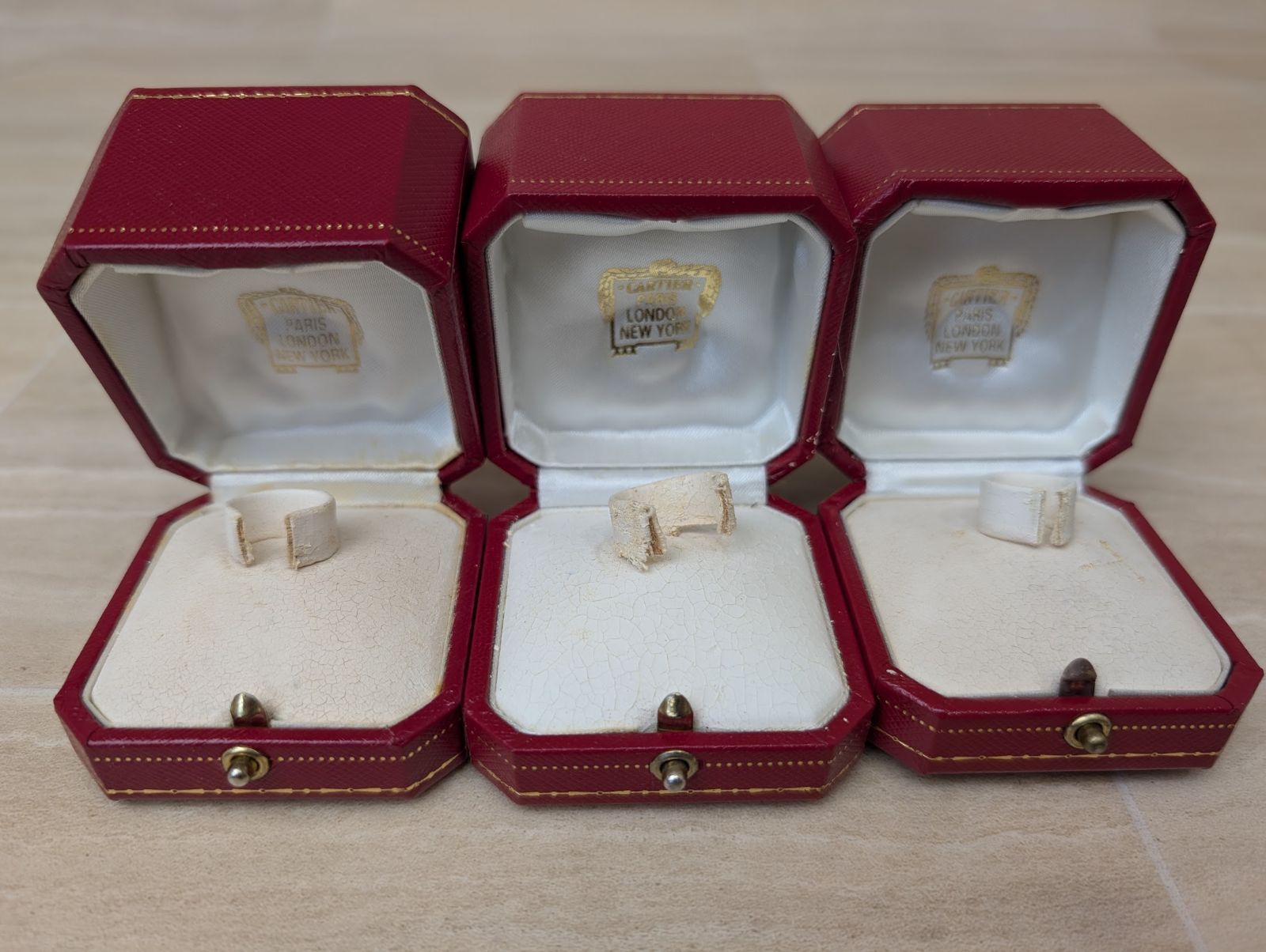 Cartier カルティエ 空箱 指輪用 リング用 ジュエリーケース 空き箱