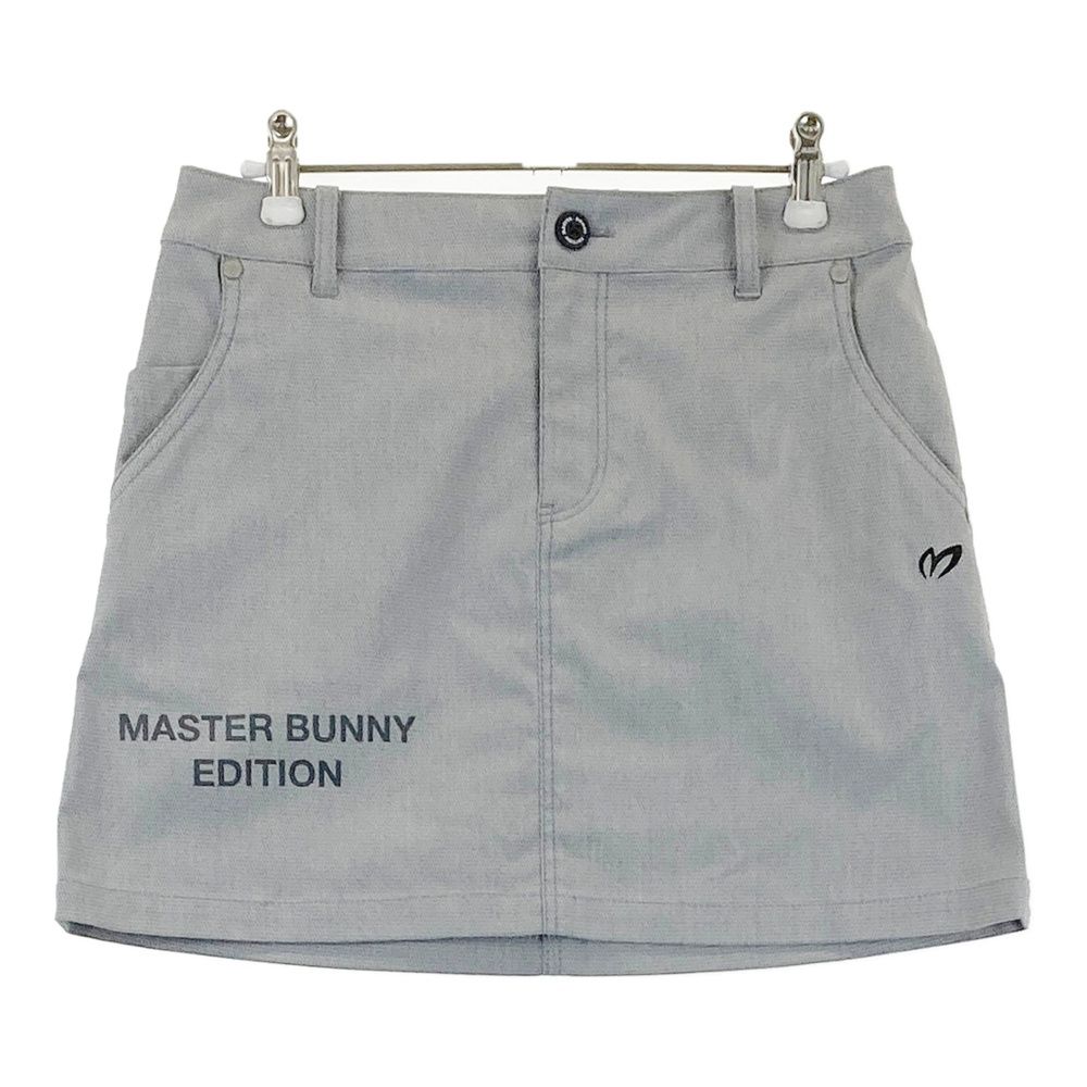 サイズ：0 MASTER BUNNY EDITION マスターバニーエディション 2024年モデル ストレッチスカート グレー系 [240101740135] ゴルフウェア レディース ストスト