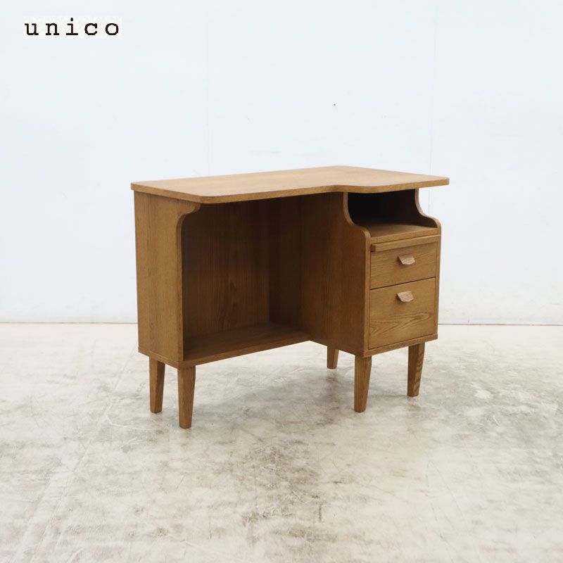 unico ウニコ （クルト） デスク 北欧風 美品 unico ウニコ KURT クルト デスク/机/学習机 オーク材 北欧風