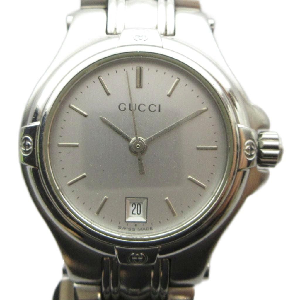 グッチ GUCCI 9040L 腕時計 ウォッチ クォーツ カレンダー付き デイト シルバー色 ■GY18 /MQ ■OH
