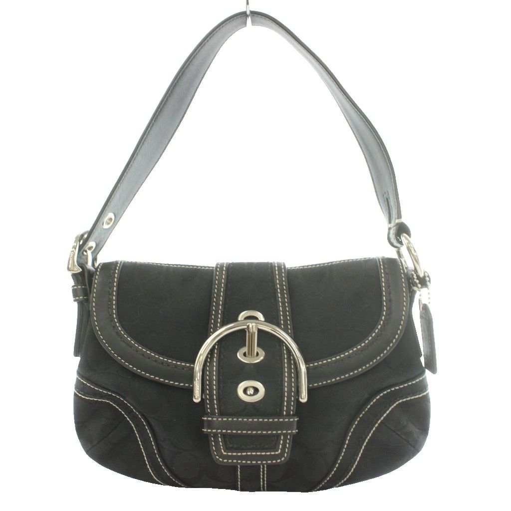 コーチ COACH シグネチャー ワンショルダーバッグ キャンバス レザー 